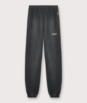 Represent Owners Club Sweatpants. Shot by EQVVS. Front flat shot.