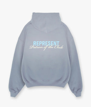 Patron Of The Club Hoodie. Shot by EQVVS. Back print shot.