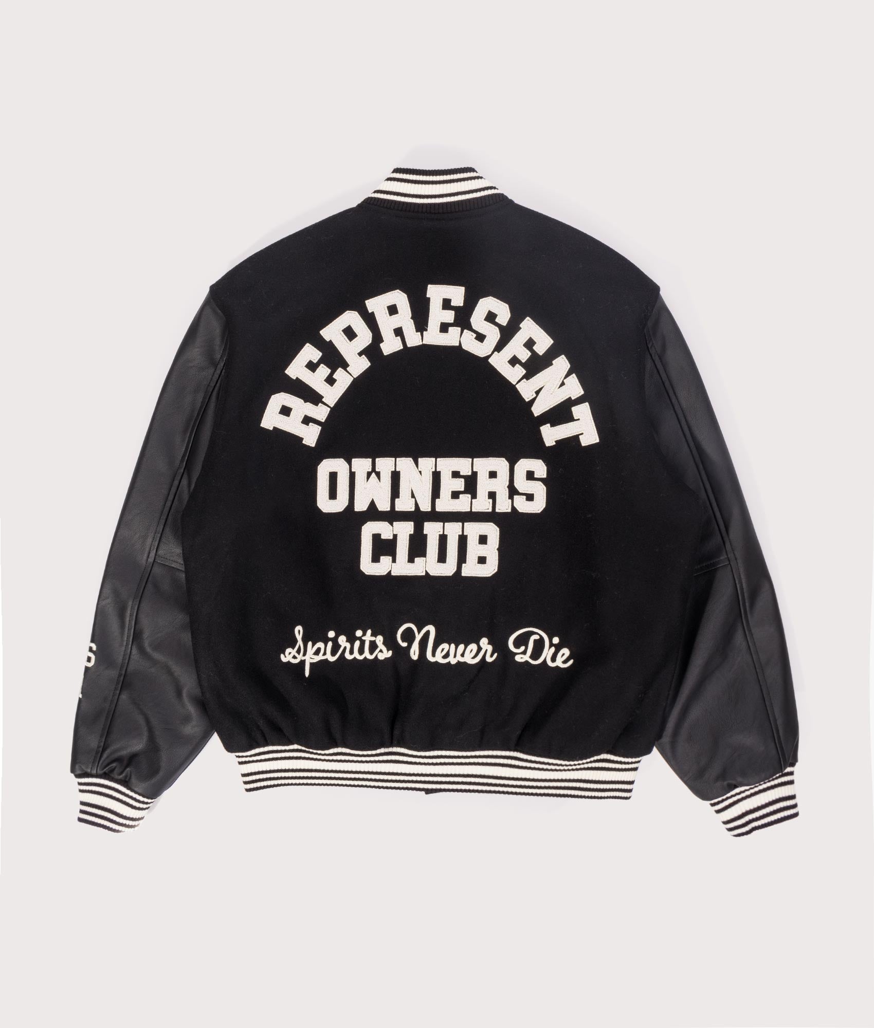 Oversized Fit Owners Club Varsity Jacket