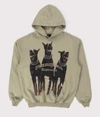 Thoroughbred Hoodie in Khaki | REPRESENT | EQVVS