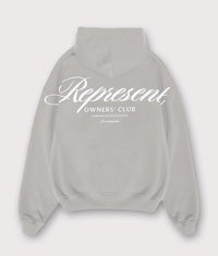Represent Owners Club Script Hoodie: 46 Slate 