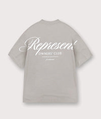 Represent Owners Club Script T-Shirt: 46 Slate 