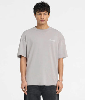 Represent Owners Club Script T-Shirt. Shot by EQVVS. Front Model Shot.
