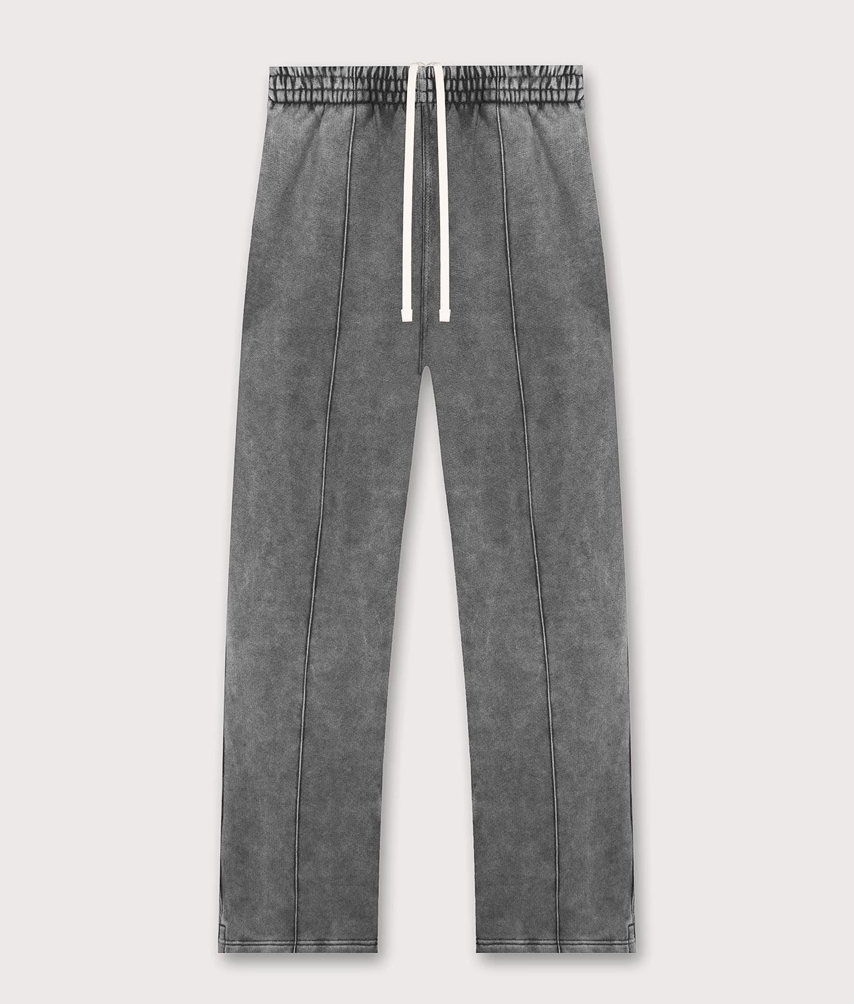 Initial Joggers by Represent in Vintage Grey. Shot by EQVVS. Front flat shot.