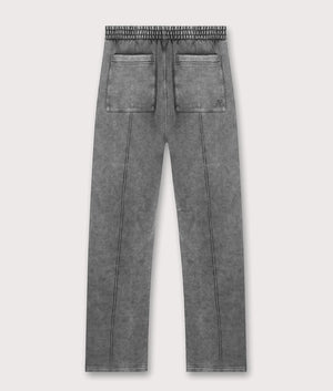 Initial Joggers by Represent in Vintage Grey. Shot by EQVVS. Back flat shot.