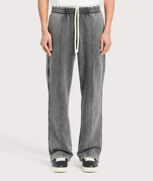 Initial Joggers by Represent in Vintage Grey. Shot by EQVVS. Front model shot.