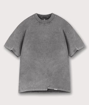 Initial Oversized T-Shirt by Represent in Vintage Grey. Shot by EQQVS. Front flat shot.