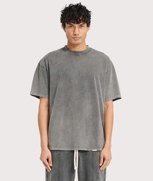 Initial Oversized T-Shirt by Represent in Vintage Grey. Shot by EQQVS. Front model shot.