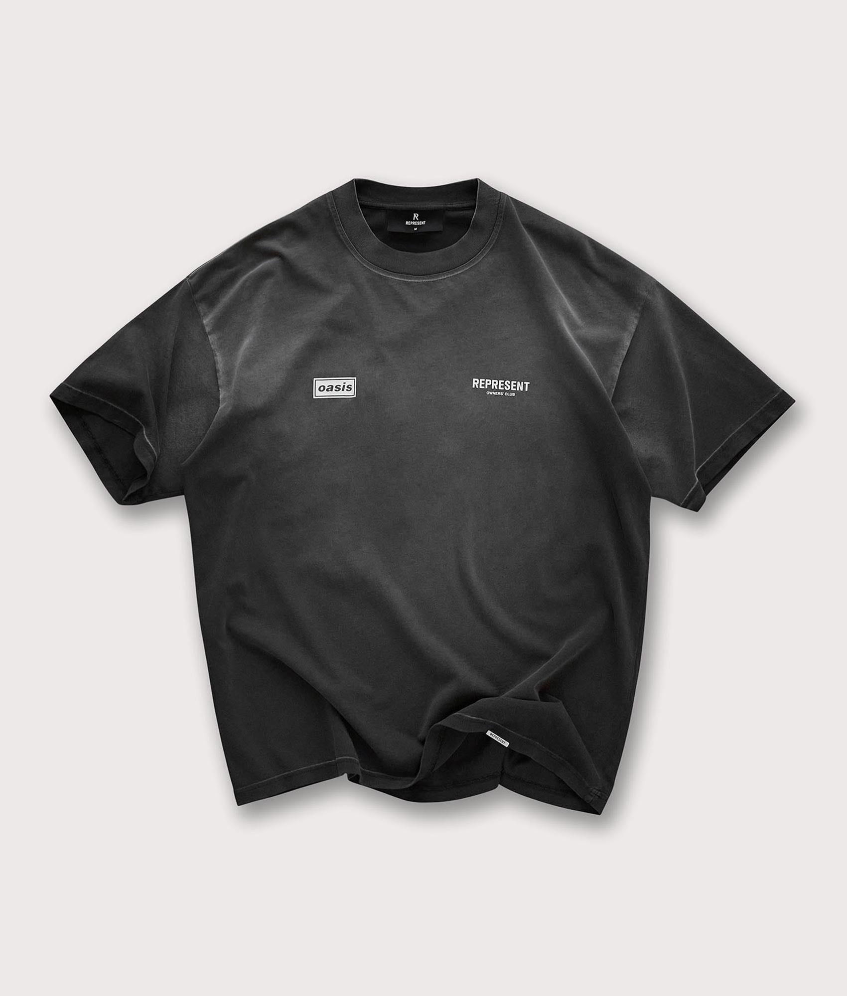 Oasis Owners Club T-Shirt. Shot by EQVVS. Front shot.