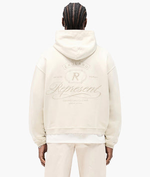Grand Vintage Hoodie. Shot by EQVVS. Back Print Model Shot.