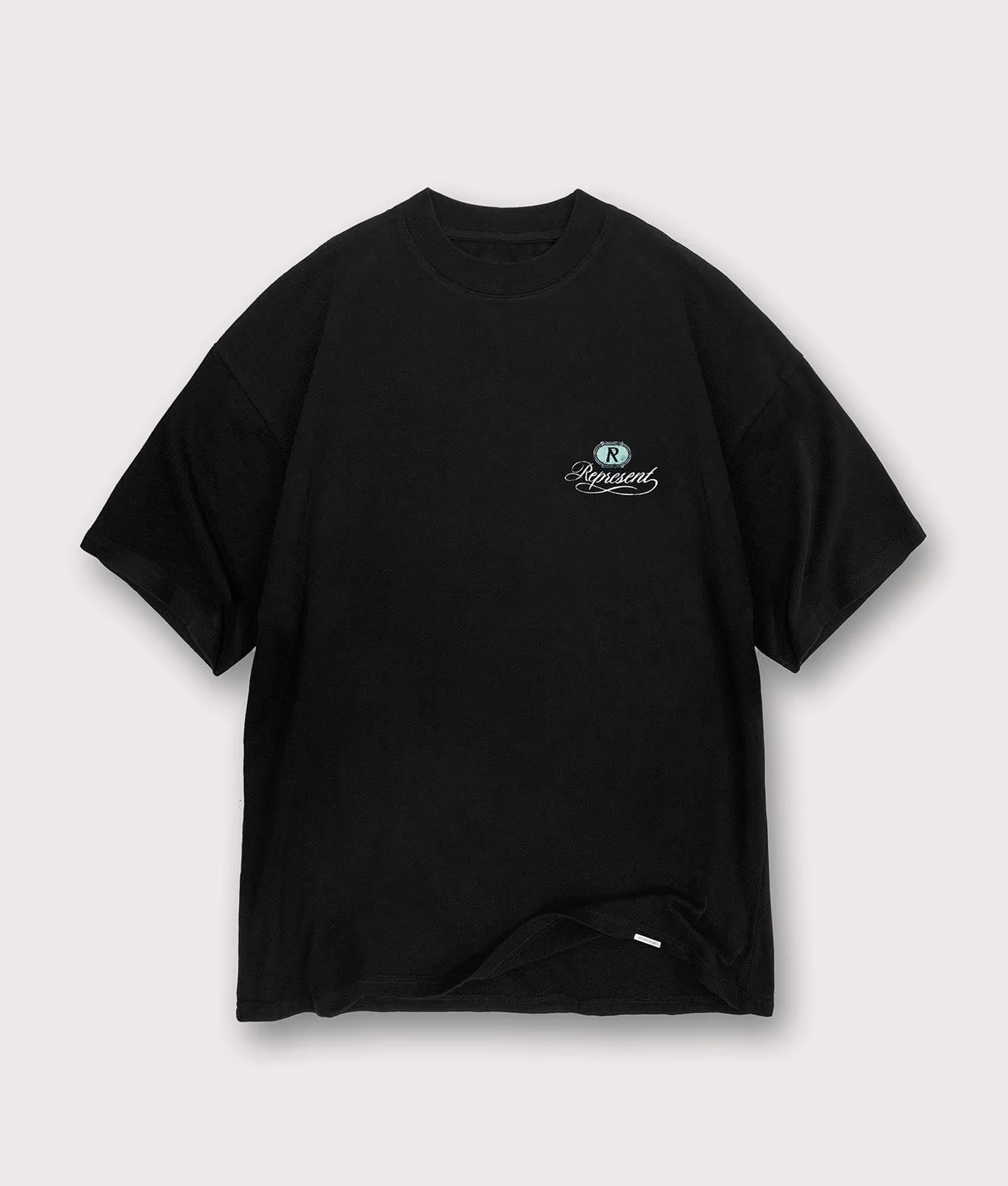 Grand Vintage Hand Drawn T-Shirt in Jet Black | Represent | EQVVS