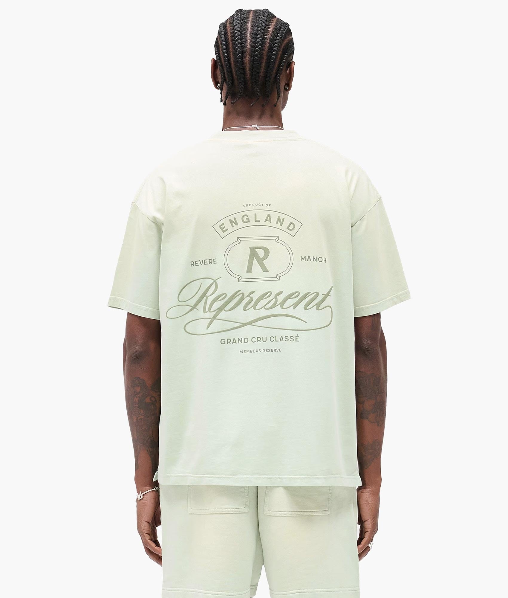 Grand Vintage T-Shirt. Shot by EQVVS. Back Print Model Shot.
