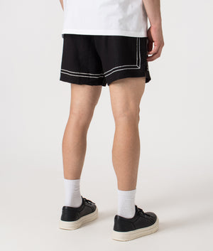 Represent, Border Shorts, Jet Black, Eqvvs Menswear, back shot angle
