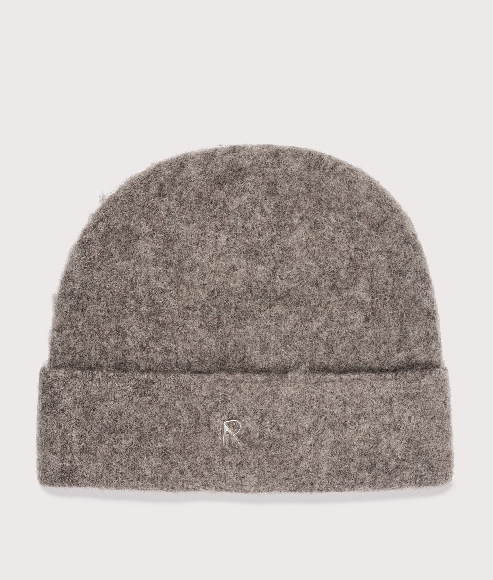 REPRESENT Textured Knit Beanie in Nero at EQVVS Menswear. Front shot.