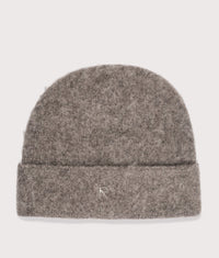 Textured Knit Beanie: 17 Nero 