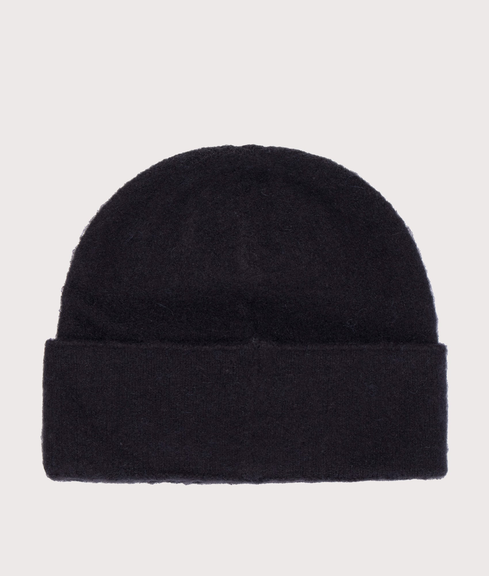 REPRESENT Textured Knit Beanie in Black at EQVVS Menswear. Back shot.
