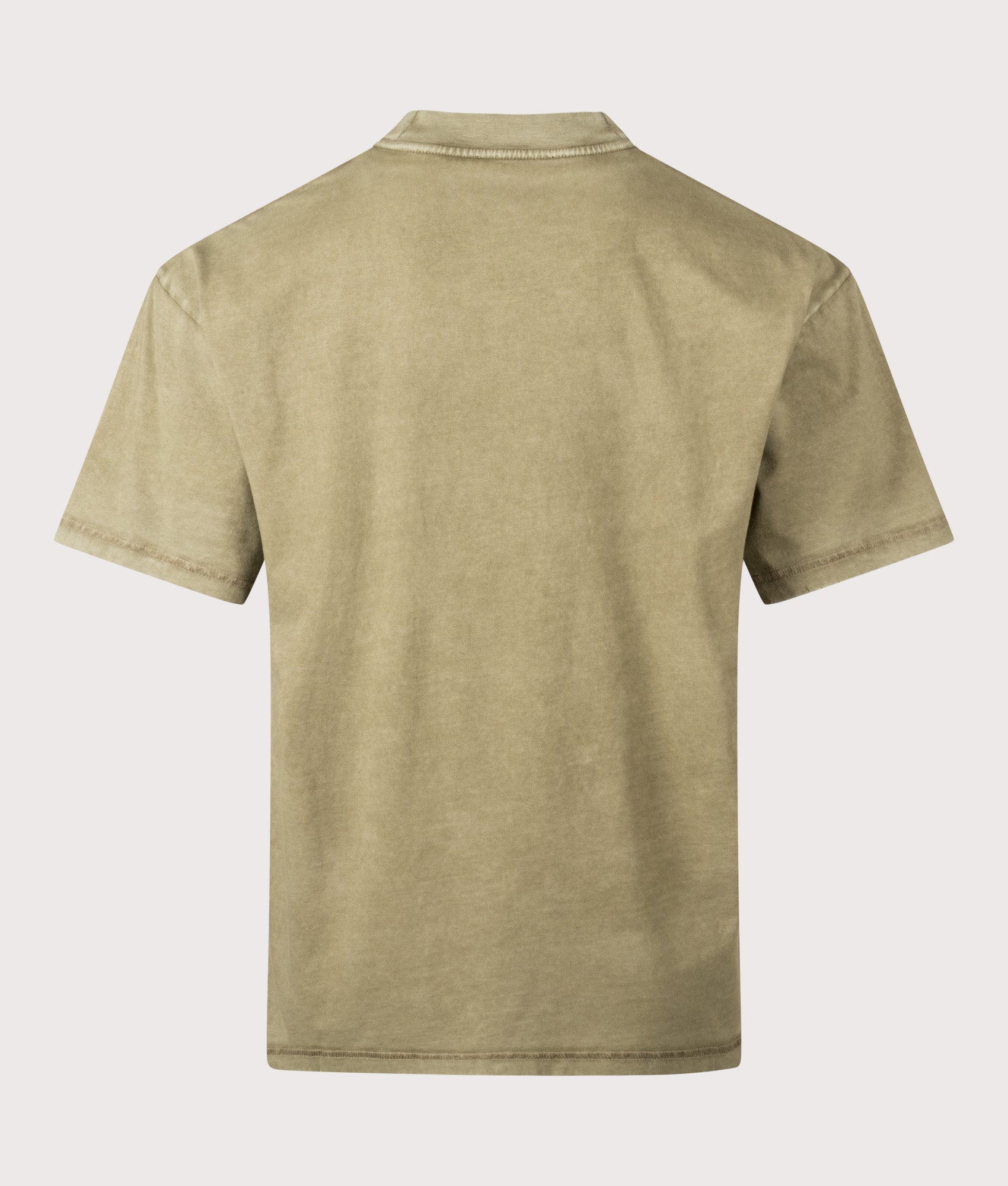 Embellished T-Shirt in Vintage Khaki | 100% Cotton | REPRESENT | EQVVS | Back shot 