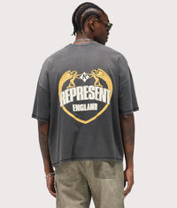 Angel Border T-Shirt: 04 Stained Black 