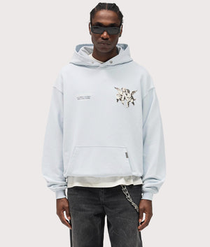 Relaxed Fit Legacy Cherubs Hoodie . 100% Cotton | REPRESENT | EQVVS | Front model shot