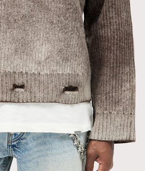 Reversible Fade Out Sweatshirt by Represent by Nero. Shot by EQVVS. Detail model shot.
