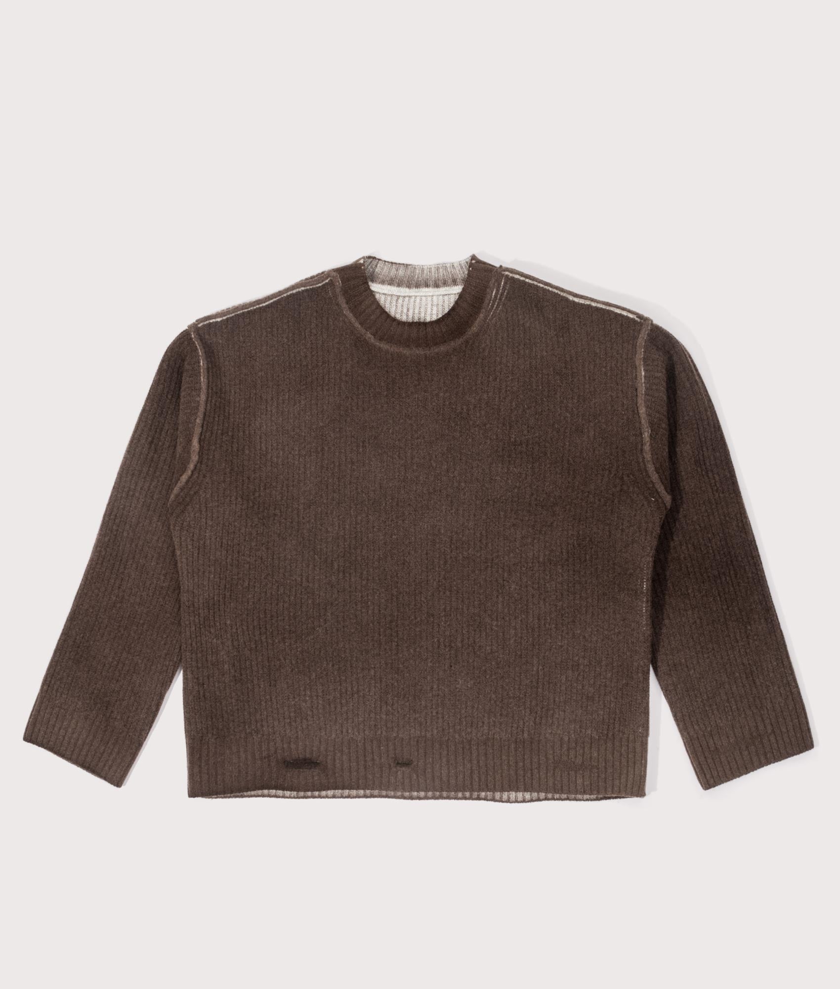 Reversible Fade Out Sweatshirt by Represent by Nero. Shot by EQVVS. Front internal flat shot.