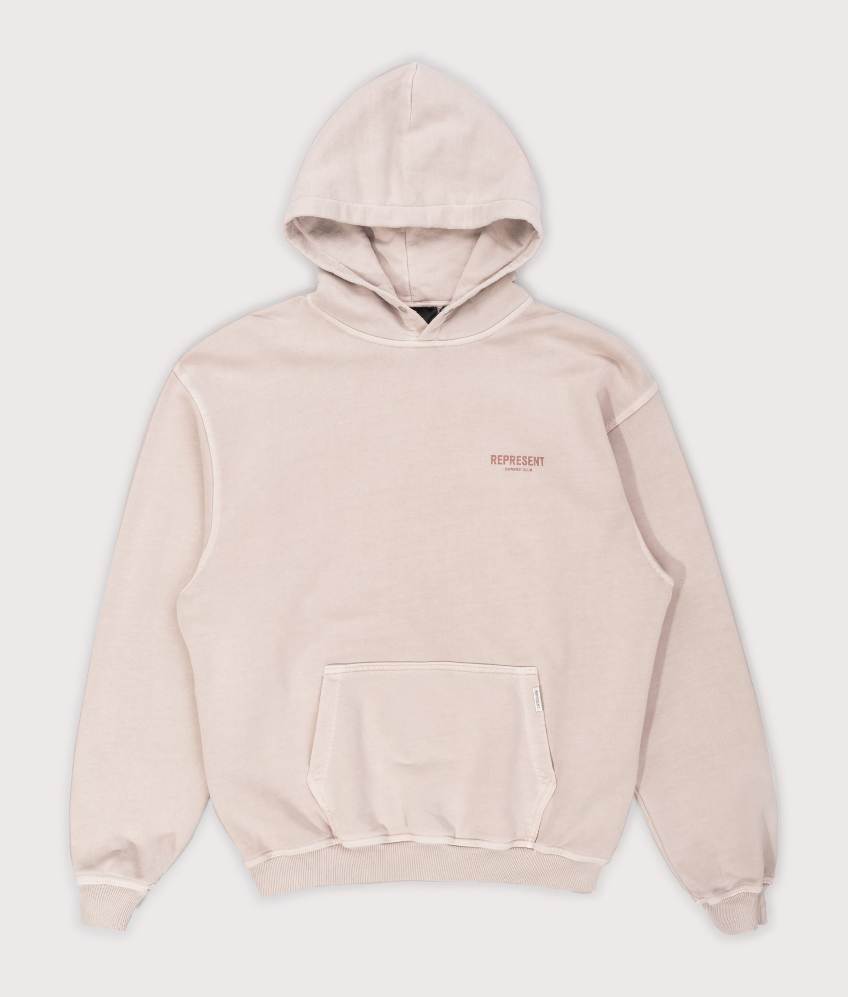 Represent Owners Club Hoodie. Shot by EQVVS. Front shot.