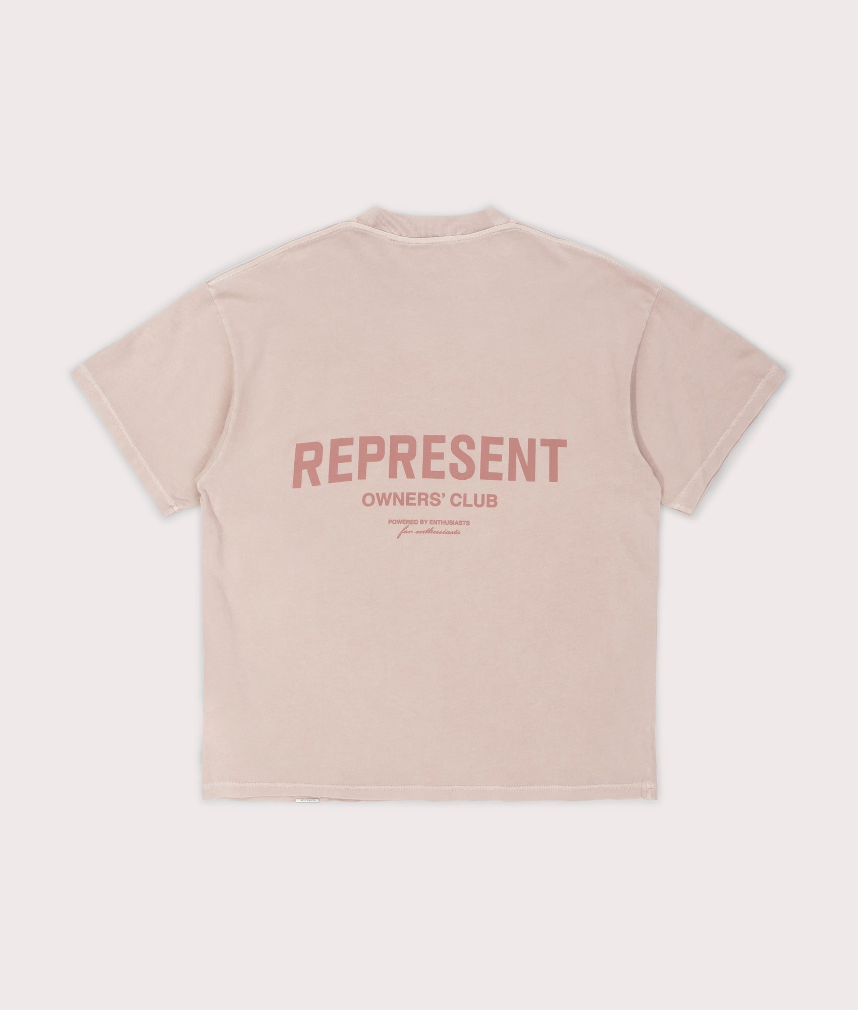 Represent Owners Club T-Shirt. Shot by EQVVS. Back print shot.