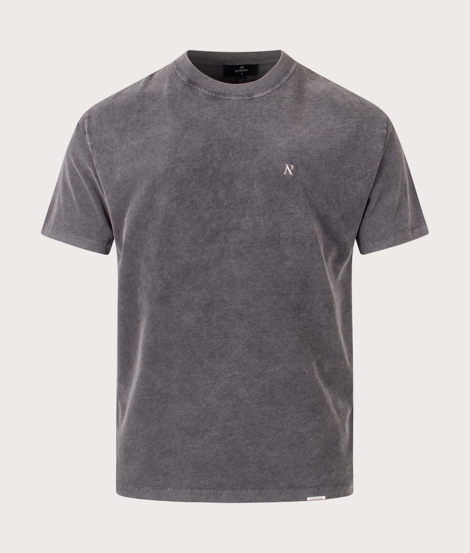 Metal Initial R T-Shirt in Vintage Grey | Represent | EQVVS