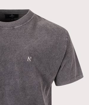 Metal Initial R T-Shirt. Shot by EQVVS. Detail shot.