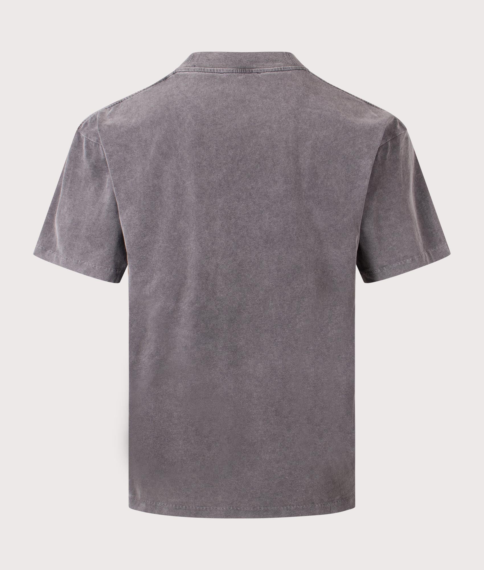 Embroidered Serif Logo T-Shirt. Shot by EQVVS. Back shot.
