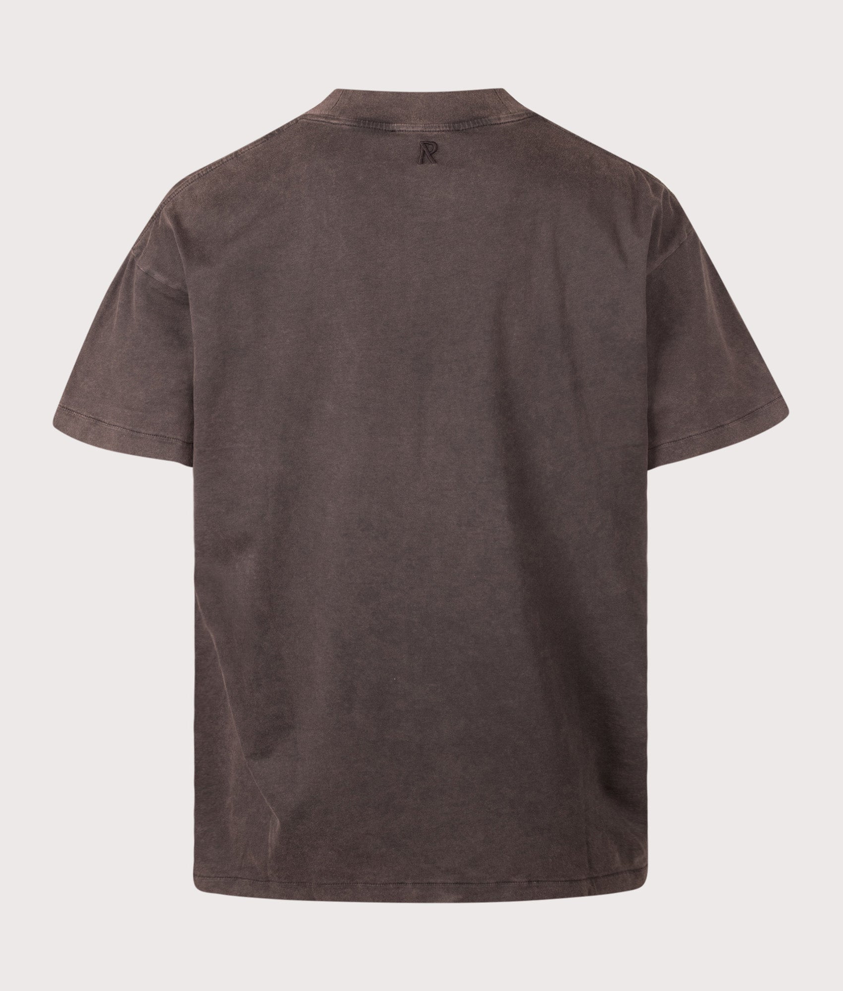 Represent Oversized Initial T-Shirt in  Coffee at EQVVS Menswear. Back shot.