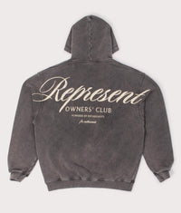 Represent Owners Club Script Hoodie: 47 Vintage Grey 
