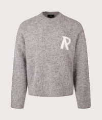Logo Knit Sweatshirt: 47 Grey 