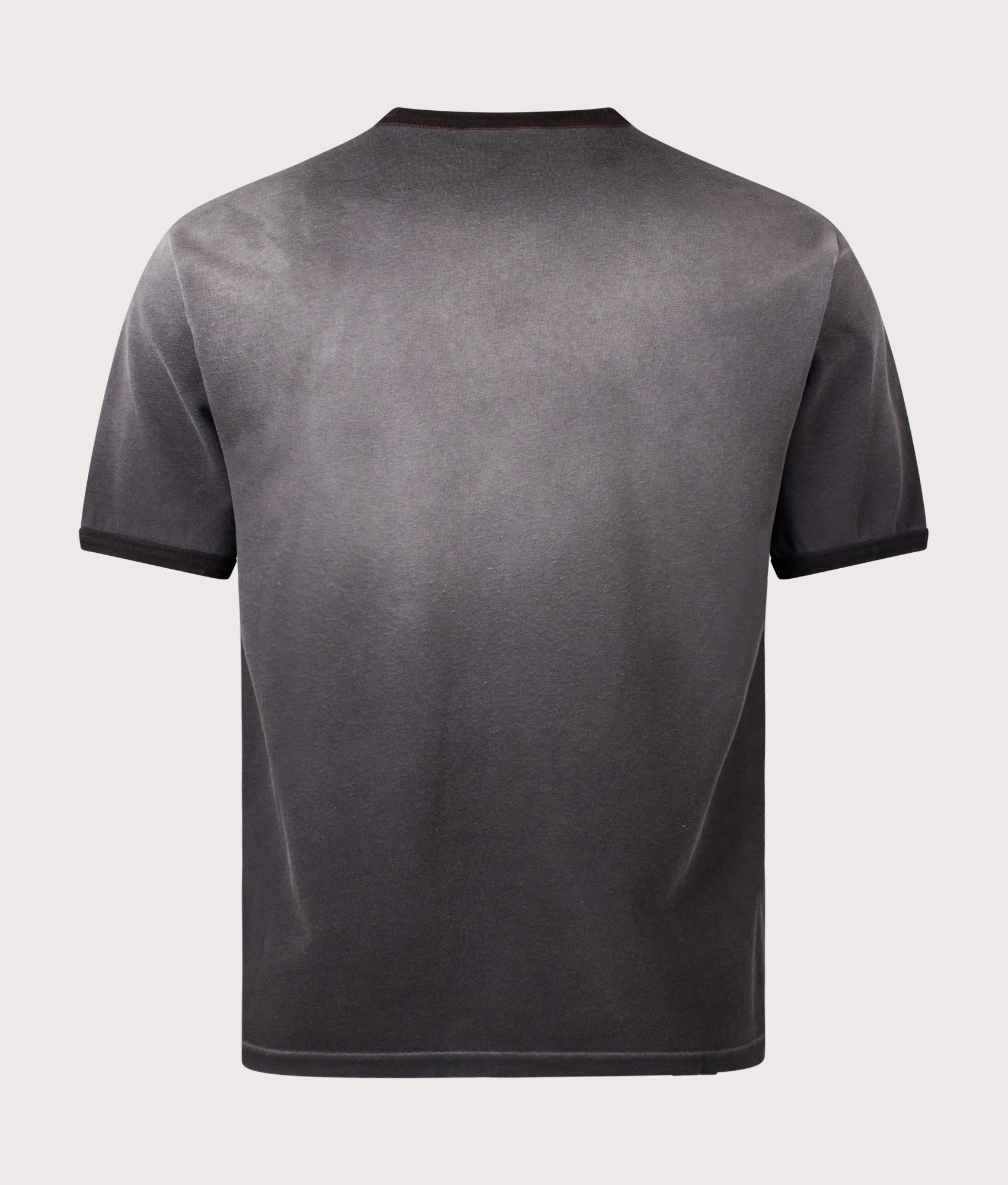 REPRESENT Represent Ringer T-Shirt in Stained Black at EQVVS Menswear. Back shot.