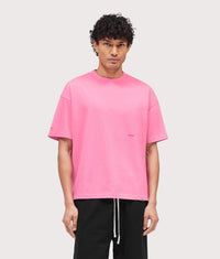 Oversized Micro Owners Club T-Shirt: Pink 