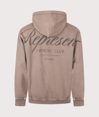 Owners Club Script Hoodie: 17 Truffle 