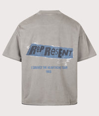 Oversized Fit Ransom T-Shirt: 47 Oxidised Grey 