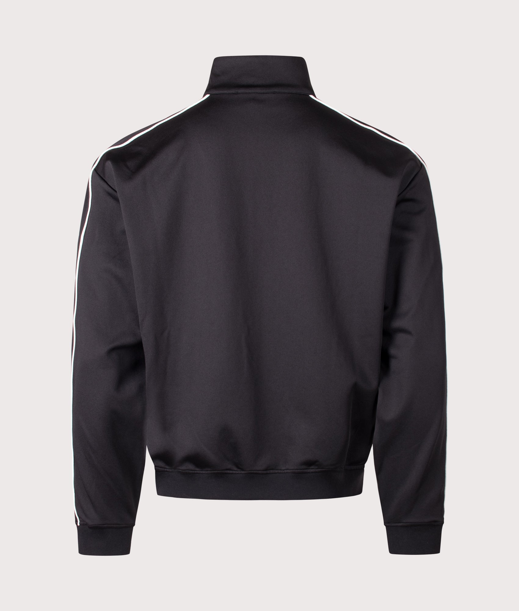 Represent Taped Track Top in Black at EQVVS menswear. Back shot.