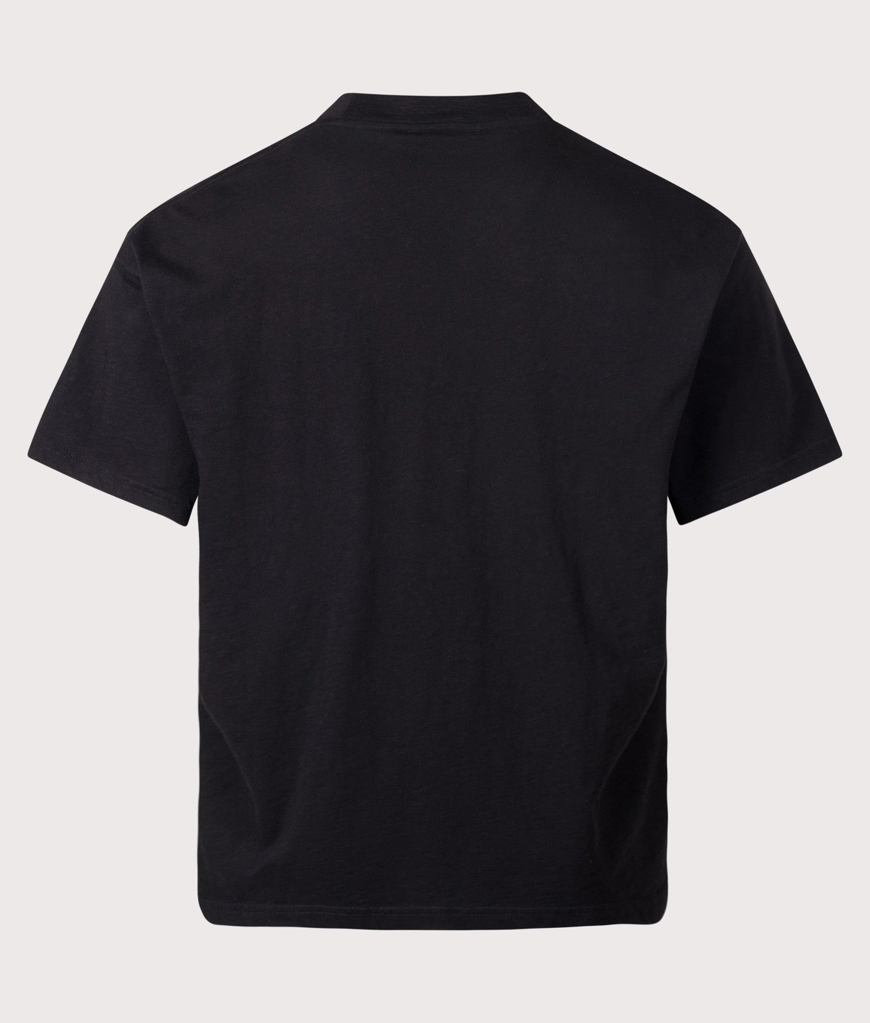 REPRESENT Owners Club T-Shirt in Jet Black at EQVVS Menswear. Back shot.