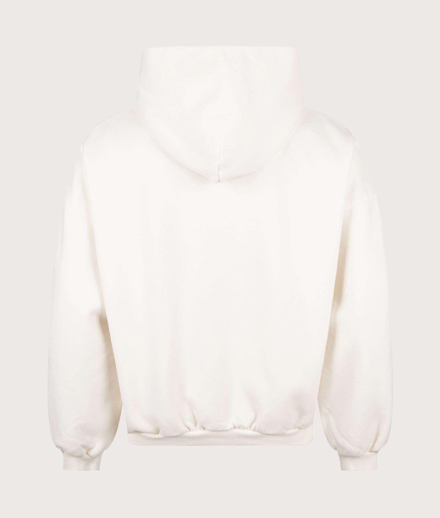 REPRESENT Owners Zip Through Hoodie in Chalk at EQVVS Menswear. Back shot.