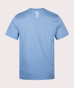 Small Arch Logo T-Shirt in Powder Blue White Powder. 100% Cotton | Billionaire Boys Club | Shot at EQVVS | Back shot 