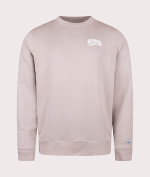Small Arch Logo Sweatshirt in Flat Grey. 100% Cotton | Billionaire Boys Club | Shot at EQVVS | Front shot 