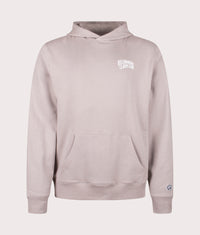 Small Arch Logo Hoodie: Flat Grey 