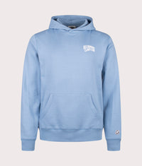 Small Arch Logo Hoodie: Powder Blue White Logo 