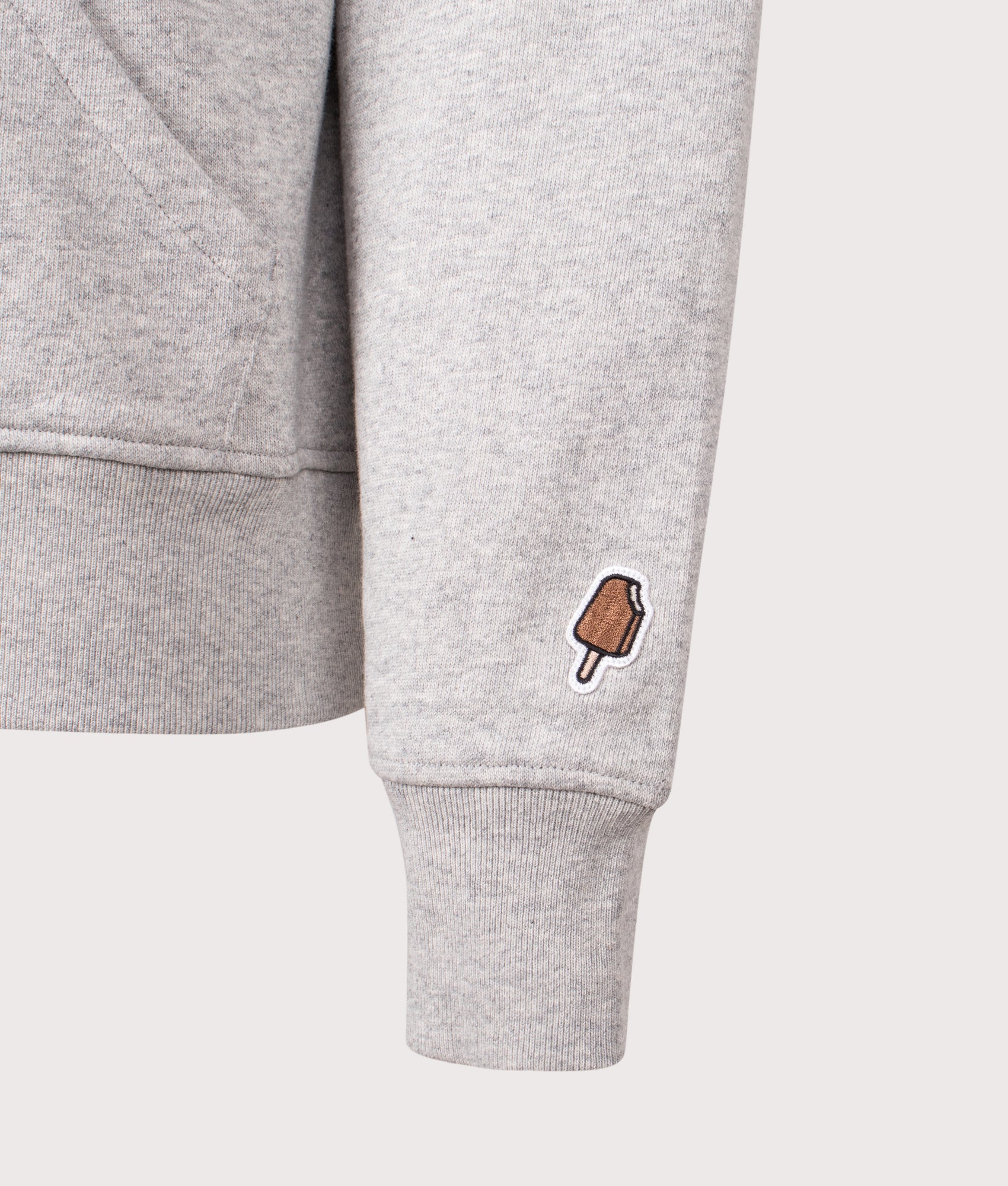 Serve It Best Hoodie in Heather Grey | ICECREAM | Shot by EQVVS | Cuff Detail shot.