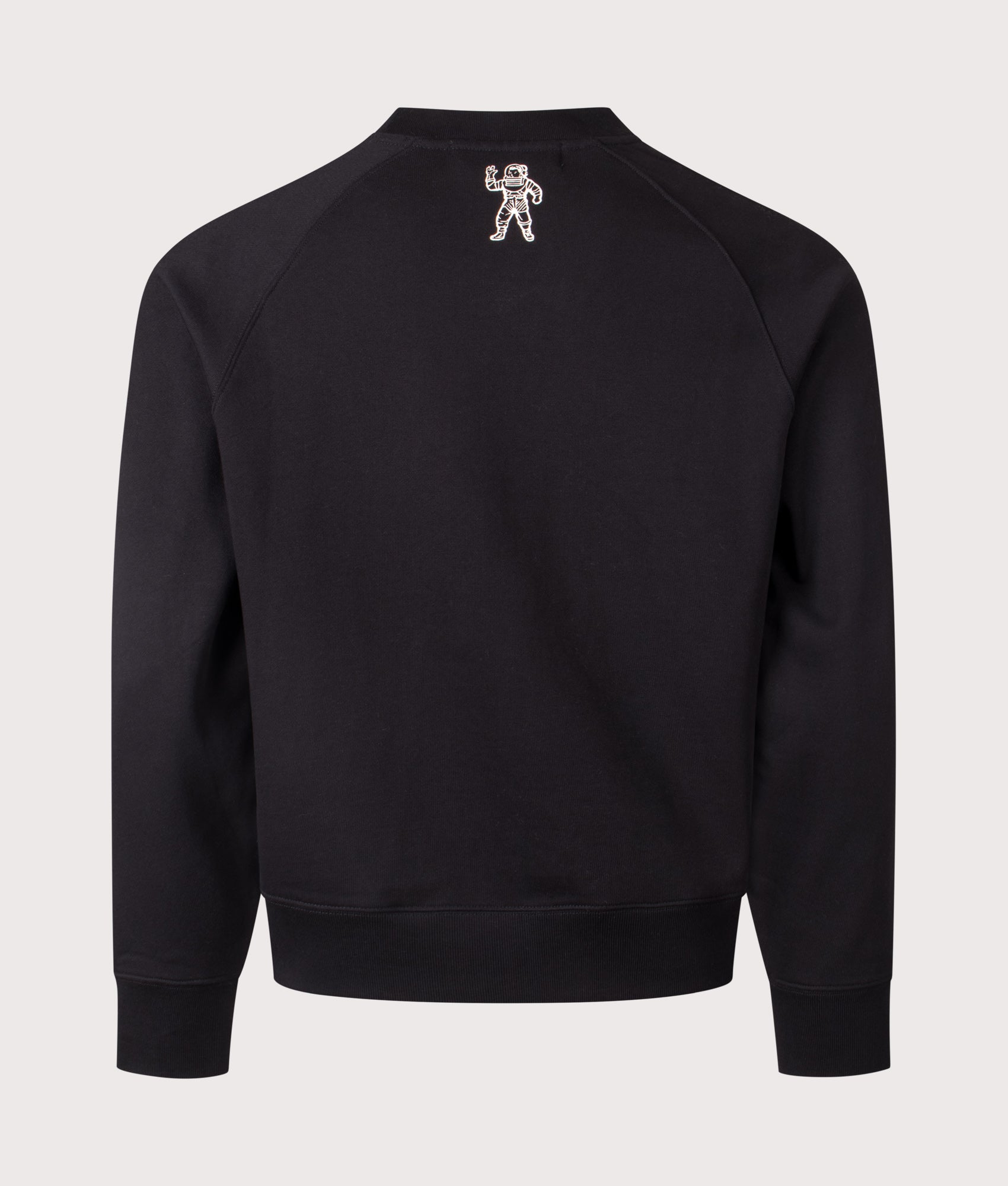 Emblem Sweatshirt by Billionaires Boys Club in Black. Shot by EQVVS. Back shot.