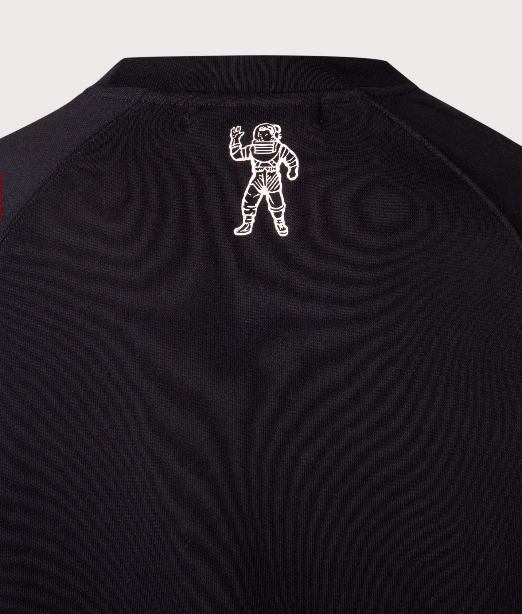 Emblem Sweatshirt by Billionaires Boys Club in Black. Shot by EQVVS. Back detail shot.