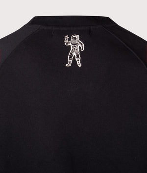 Emblem Sweatshirt by Billionaires Boys Club in Black. Shot by EQVVS. Back detail shot.