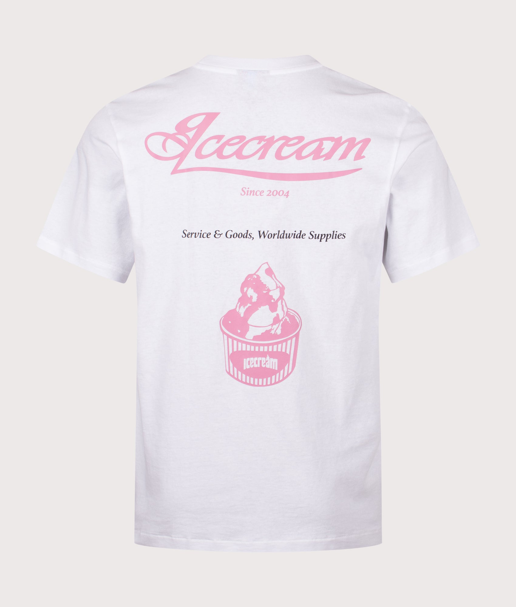 ICECREAM Nice to you T-Shirt in White at EQVVS Menswear. Front shot.