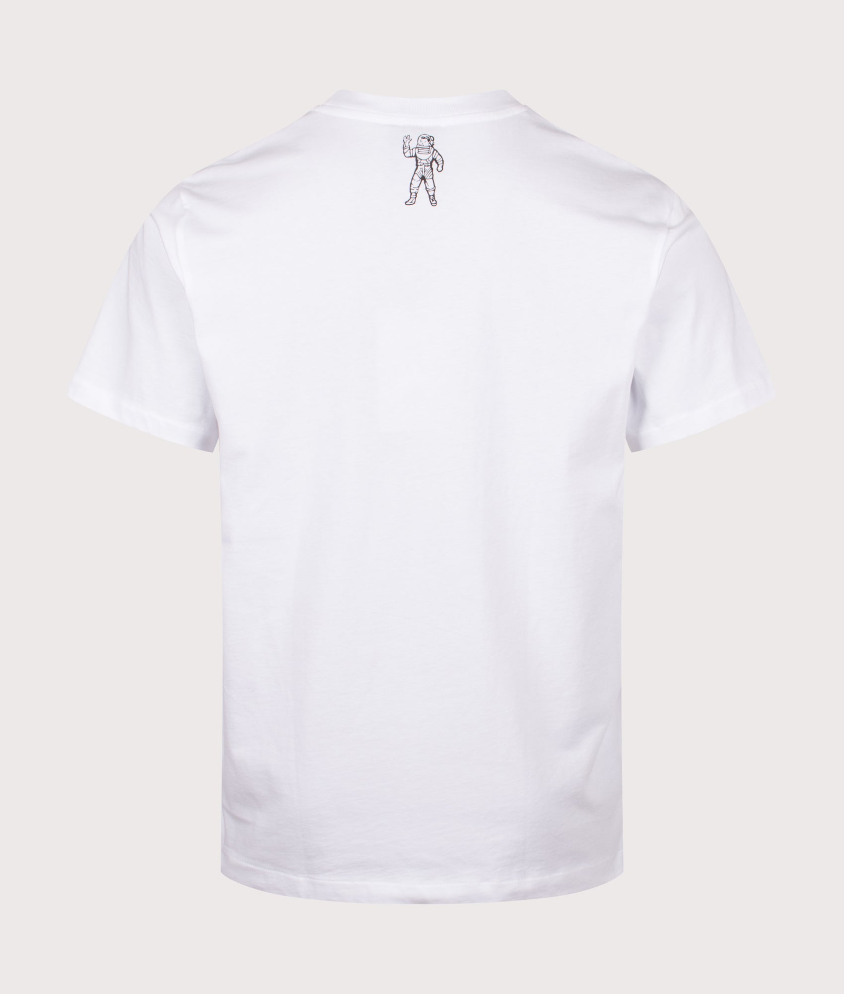 Billionaire Boys Club Overlay Camo Fill Arch Logo T-Shirt in White at EQVVS Menswear. Back print.